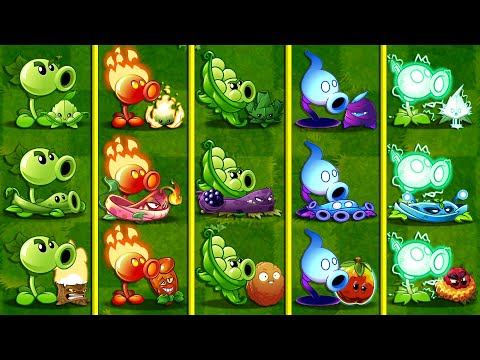 5 PEA Combos Support Plants Battlez - Who Will Win? - PvZ 2 Team Plant vs Team Plant