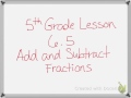Fractions and Common Factors