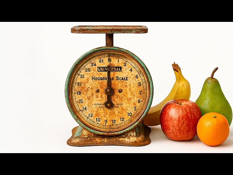 RESTORATION Rusty Antique Kitchen Scale!