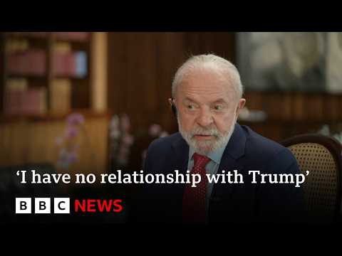 YouTube video thumbnail: I Have no Relationship With Trump, Brazil's President Lula Tells BBC