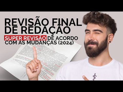 🔥 SUPER REVISÃO DE REDAÇÃO PARA O ENEM 2024! (para os atrasados)