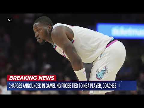 YouTube video thumbnail: Miami Heat Guard Terry Rozier Charged in Illegal Gambling Case
