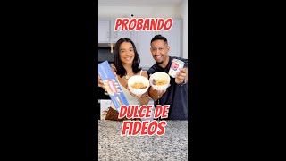 Probando El Famoso Dulce De Fideos 🍝 hecho en La Republica Dominicana 🇩🇴Ft: Crusita Este fue el