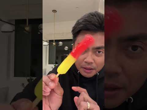 trying the new trolli gummi popsicle