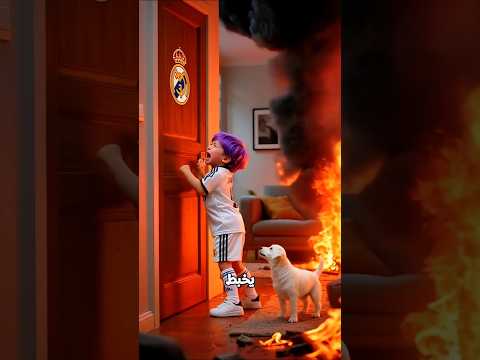 🔥 ميسي ينقذ ابن كريستيانو من الموت! 🧯