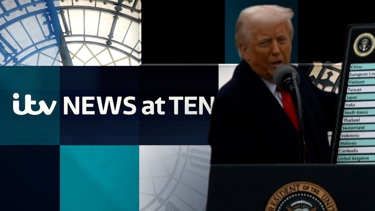 Donald Trump unveils plans for 10% tariffs on UK – watch Wednesday’s ITV News at Ten
