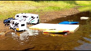 Rc RACING BOAT,RC TRAILER CAMPER,RC MOTOR HOME ADVENTURE.