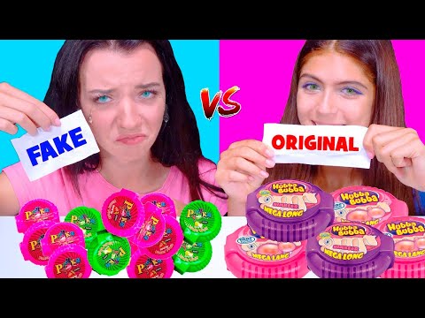 ASMR Full Video Fake VS Original Candy Eatings Mukbang