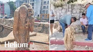 'Estatua extraterrestre' desenterrada en México causa controversia