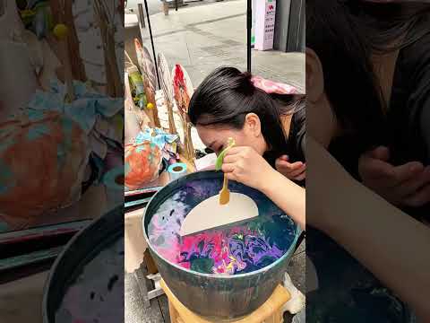 Lacquer Fans: A 1000-Year-Old Art You Need to See! #lacquer #diyhandmade  #diy #shorts