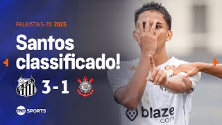 COM ROBINHO EM CAMPO, SANTOS BATE O TIMÃO E TÁ NAS QUARTAS| SANTOS 3 X 1 CORINTHIANS |PAULISTÃO S-20