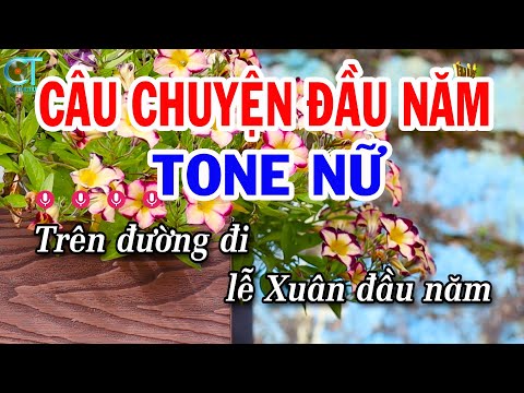 Karaoke Câu Chuyện Đầu Năm Tone Nữ ( Em ) Nhạc Tết Mới 2025 | Karaoke Tuấn Kiệt