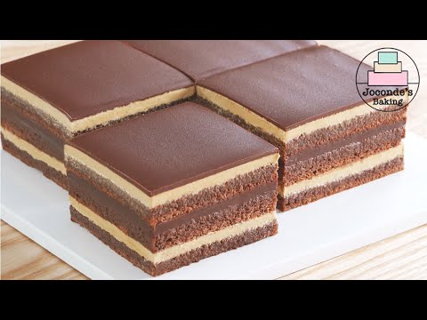 오! 마이~갓! 오페라 케이크에 다른맛을 넣었더니!/Amazing! Another flavor in Opera cake? And neat layers.