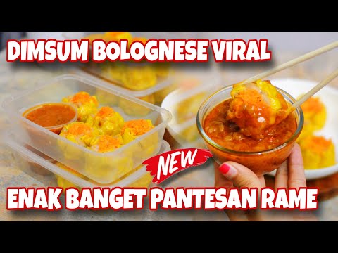 IDE BISNIS YANG SATU INI LARIS BANGET SAMPE RELA ANTRI || DIMSUM BOLOGNESE ENAK BANGET CREAMY GURIH