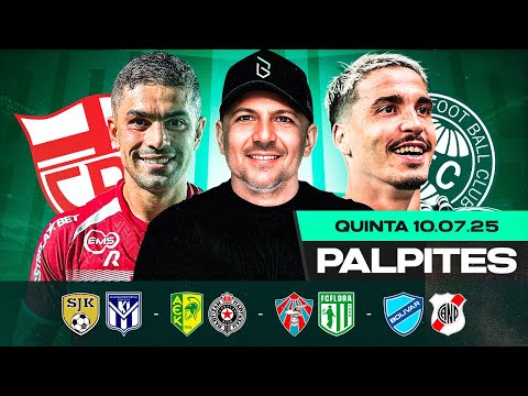 PALPITES DE FUTEBOL PARA HOJE 10 07 2025 (QUINTA-FEIRA) | Boleiros Tipsi