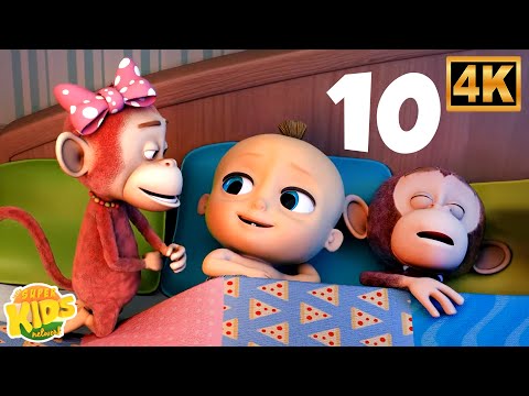 Ten in the Bed Song, वो थे दस बिस्तर में, Best Hindi Rhymes Collection and Cartoon Videos