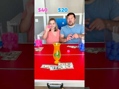 Make the ball to score the money π° Husband vs Wife π #moneychallenge #familygames #games #family