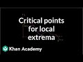 Critical Points and Their Behavior
