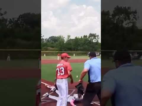 Close one at the plate! What's the call?!? #lathanthekidumpire