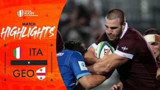 INSANE ending at Pata Stadium 🤯 | Georgia v Italy | World Rugby U20 Championship |  Match Highlights
