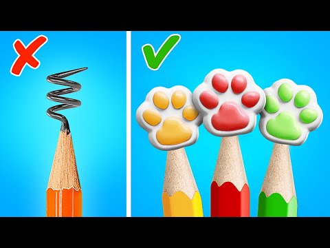 VIRAL TIKTOK ART HACKS || Easy Crafts and Hacks for Genius Students by 123 GO!