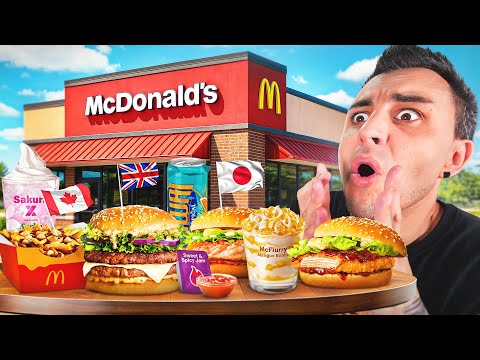 Je teste les BURGERS McDo du MONDE ! (Japon, Canada, Corée...)