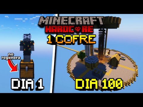 SOBREVIVÍ 100 Días en UN SOLO COFRE en Minecraft HARDCORE