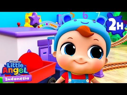 Ayo Main Tebak Warna Yuk! 🚂 Lagu Anak Warna| Little Angel Bahasa Indonesia | Kartun dan Lagu Anak