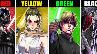 The Strongest User Of Each Lightsaber Color Explained