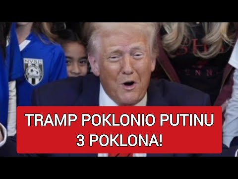 TRAMP POKLONIO PUTINU 3 POKLONA!