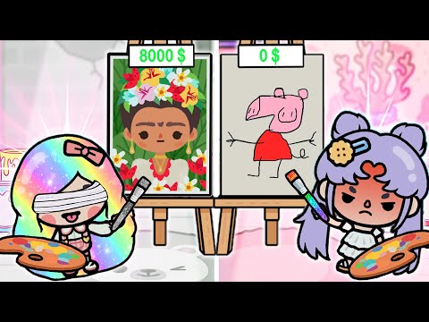 Poor Blind Girl Become Famous Artist | Toca Boca Story | Toca Boca