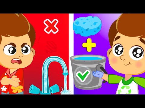 NEW! We learn a new way to save water with Superzoo! | Educational video
