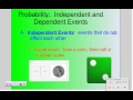 Dependent and Independent Events in Probability