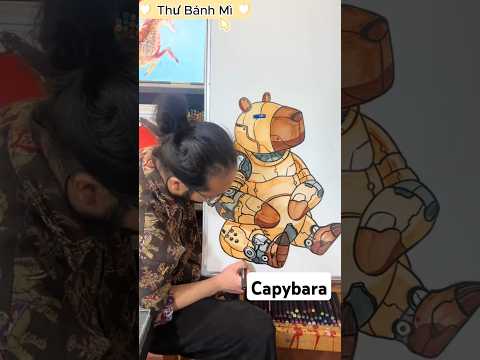 Anh Chàng Họa Sĩ Triệu Đô Vẽ Bức Tranh Capybara