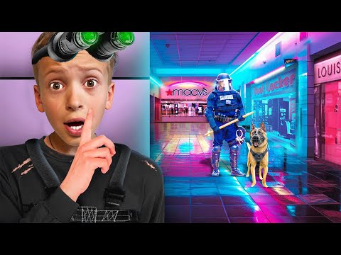 Tot ADEVĂRUL 😱 Ne ASCUNDEM în MALL 🔺 CAMUFLAȚI într-o CULOARE 🟢