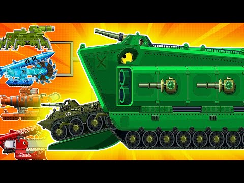 MEGA BOSS RADIACTANIATANIC vs MEGA TANK   Cartoons about tanks