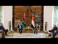 الرئيس عبد الفتاح السيسي يستقبل رئيس المجلس الرئاسي الليبي بقصر الاتحادية