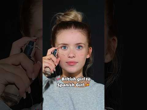 British girl gets a Spanish makeover ???? #britishmemes #chav #makeupfunny #trendingshorts