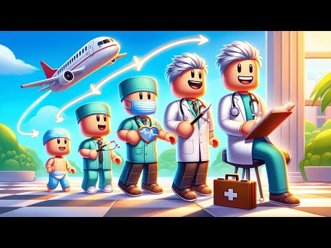 NACIMIENTO hasta la MUERTE de un DOCTOR AMABLE en Brookhaven | Compilación de Roblox