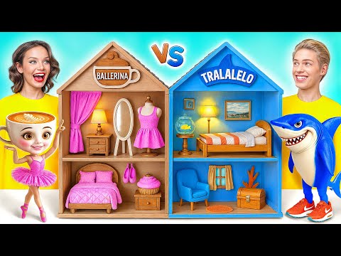 Construimos Una Casa Asombrosa | Ballerina Cappuccina vs Tralalero Tralala Multi DO Smile