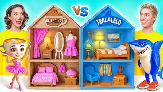 Construimos Una Casa Asombrosa | Ballerina Cappuccina vs Tralalero Tralala Multi DO Smile