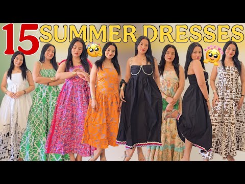 💥15 Aesthetic Dresses from MYNTRA🥹 Myntra SUMMER DRESSES ₹899🤑 Try-on Haul #myntrafinds