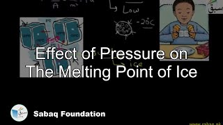 Effect of Pressure on The Melting Point of Ice