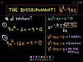 Exploring the Discriminant in Quadratic Equations