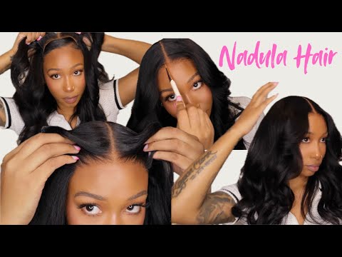 5 MINUTE Put On & GO!! BEST YAKI GLUELESS WIG INSTALL | BlendAway™ HD Lace | ft. Nadula Hair