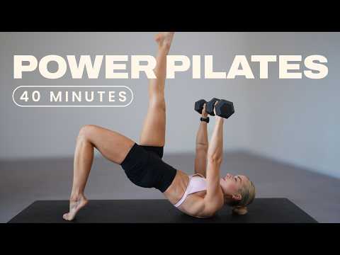 40 Min. Pilates Workout Advanced with Weights | At Home Workout | Low Impact