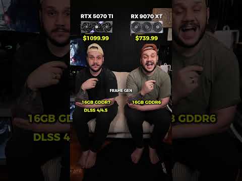 RTX 5070 Ti vs RX 9070 XT #pc #gpu #Nvidia #amd #gaming
