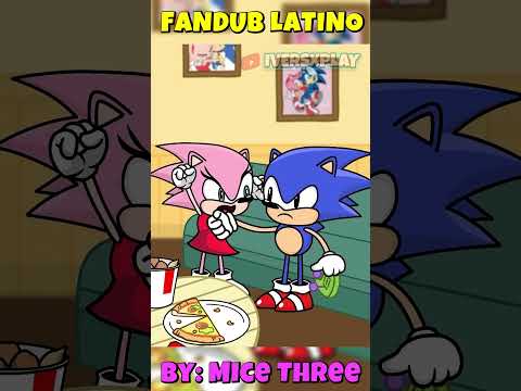 SONIC X AMY ROSE ESTAN ENAMORADOS 😍 #rosesonic #sonic #fandub
