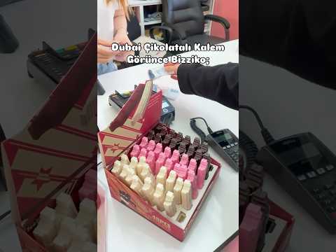 Dubai Çikolatası denemeyen kaldı mı ? 😍🤣 Bizde kalemi bile var 🤭 #kırtasiye #dubaichocolate