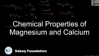 Chemical Properties of Magnesium and Calcium